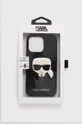 Karl Lagerfeld Etui na telefon iPhone 13 Pro KLHCP13LSAKHBK Materiał syntetyczny