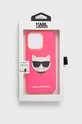 Accesorii Karl Lagerfeld husă pentru telefon KLHCP13LCHTRP roz