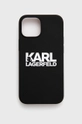 čierna Puzdro na mobil Karl Lagerfeld iPhone 13 Mini Unisex