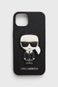 czarny Karl Lagerfeld Etui na telefon iPhone 13 KLHCP13MOKPK Unisex