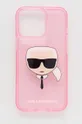 ροζ Θήκη κινητού Karl Lagerfeld iPhone 13 Pro Unisex