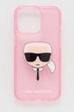 roza Etui za telefon Karl Lagerfeld iPhone 13 Pro Unisex