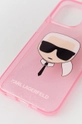 Etui za telefon Karl Lagerfeld iPhone 13 Pro roza