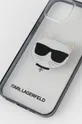 Karl Lagerfeld Etui na telefon iPhone 13 KLHCP13MHCHCK transparentny