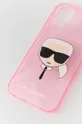 Чохол на телефон Karl Lagerfeld рожевий