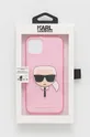 Karl Lagerfeld Etui na telefon iPhone 13 KLHCP13MKHTUGLP Materiał syntetyczny