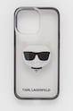 Karl Lagerfeld Etui na telefon iPhone 13 Pro KLHCP13LHCHCK na telefon transparentny KLHCP13LHCHCK