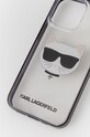 Karl Lagerfeld Etui na telefon iPhone 13 Pro KLHCP13LHCHCK KLHCP13LHCHCK transparentny AA00