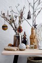 Salon i sypialnia Bloomingville wazon dekoracyjny 82047529 brązowy