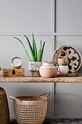 Salon i sypialnia Bloomingville zegar stojący 82040232 żółty