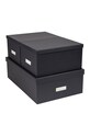 Bigso Box of Sweden - set de cutii de depozitare Inge (3-pack) gri 811345641