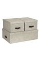 бежевий Bigso Box of Sweden Набір коробок для зберігання Inge (3-pack) Unisex