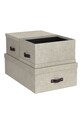 Living și dormitor Bigso Box of Sweden - set de cutii de depozitare Inge (3-pack) 8113C5549LEA648 bej