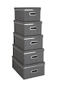 Bigso Box of Sweden - set de cutii de depozitare Joachim (5-set) gri 5515C6449