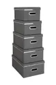 серый Bigso Box of Sweden комплект ящиков для хранения Joachim (5-set) Unisex