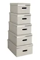 beżowy Bigso Box of Sweden zestaw pudełek do przechowywania Joachim (5-pack) Unisex