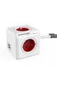 czerwony PowerCube rozgałęźnik modułowy PowerCube Extended USB 1,5 Unisex