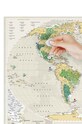 Salon i sypialnia 1DEA.me mapa-zdrapka Travel Map GEOW żółty