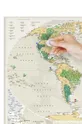 1DEA.me zemljevid-praskanka Travel Map  Papir