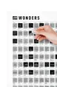 bijela 1DEA.me Plakat strugalica #100 BUCKETLIST Wonders Edition