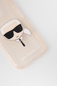 Karl Lagerfeld etui na telefon iPhone 13 KLHCP13MKHTUGLGO KLHCP13MKHTUGLGO złoty AA00