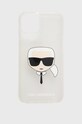 Karl Lagerfeld etui na telefon iPhone 13 KLHCP13MKHTUGLS na telefon srebrny KLHCP13MKHTUGLS