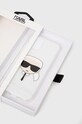 Akcesoria Karl Lagerfeld etui na telefon iPhone 13 KLHCP13MKHTUGLS KLHCP13MKHTUGLS srebrny