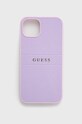 Guess etui na telefon iPhone 13 na telefon fioletowy GUHCP13MPSASBPU