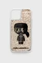czarny Karl Lagerfeld etui na telefon iPhone 13 mini KLHCP13SLGGKBK Unisex