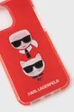 Karl Lagerfeld etui na telefon iPhone 13 Pro Max KLHCP13XTPE2TR czerwony