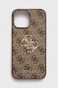 Guess etui na telefon iPhone 13 Pro Max 6,7 na telefon brązowy GUHCP13X4GMGBR