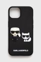černá Obal na telefon Karl Lagerfeld Iphone 13 6,1 Unisex