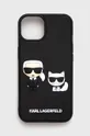 fekete Karl Lagerfeld telefon tok Iphone 13 6,1 Uniszex