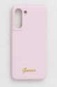 pastelowy różowy Guess etui na telefon S21 FE G990 Unisex