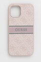 Guess etui na telefon iPhone 12 Pro Max 6,7'' na telefon różowy GUHCP12L4GDPI