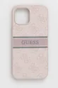 różowy Guess etui na telefon iPhone 12 Pro Max 6,7'' Unisex