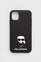 Obal na telefon Karl Lagerfeld Iphone 11 6,1'' /xr na mobil černá KLHCN61IKFBMBK