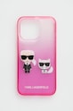 Karl Lagerfeld etui na telefon iPhone 13 Pro / 13 6,1'' KLHCP13LTGKCP na telefon różowy KLHCP13LTGKCP