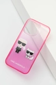 Karl Lagerfeld etui na telefon iPhone 13 Pro / 13 6,1'' KLHCP13LTGKCP różowy