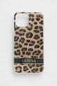 Guess etui na telefon iPhone 13 mini 5,4'' na telefon brązowy GUHCP13SHSLEOW