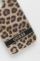 Guess etui na telefon iPhone 13 Pro / 13 6,1'' GUHCP13LHSLEOW brązowy AA00