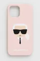 rózsaszín Karl Lagerfeld telefon tok Iphone 12/12 Pro 6,1'' Uniszex