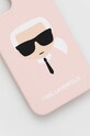 Karl Lagerfeld etui na telefon iPhone 12/12 Pro 6,1'' KLHCP12MSLKHLP KLHCP12MSLKHLP różowy AA00