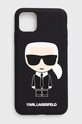 Кейс за телефон Karl Lagerfeld Iphone 11 Pro Max за телефон черен KLHCN65SLFKBK