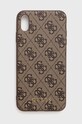Guess Husa pentru telefon iPhone Xs Max pentru telefon maro GUHCI65G4GFBR
