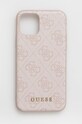 Guess etui na telefon iPhone 11 Pro 5,8" na telefon różowy GUHCN58G4GFPI
