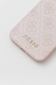 Guess etui na telefon iPhone 12 / 12 Pro 6,1'' GUHCP12MG4GFPI różowy AA00