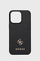 Guess etui na telefon iPhone 13 Pro/ 13 6,1'' na telefon czarny GUHCP13LPS4MK