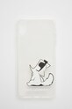 Karl Lagerfeld etui na telefon iPhone Xs Max na telefon transparentny KLHCI65CFNRC
