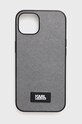 Karl Lagerfeld etui na telefon iPhone 13 6,1'' na telefon srebrny KLHCP13MSFMP2DG
